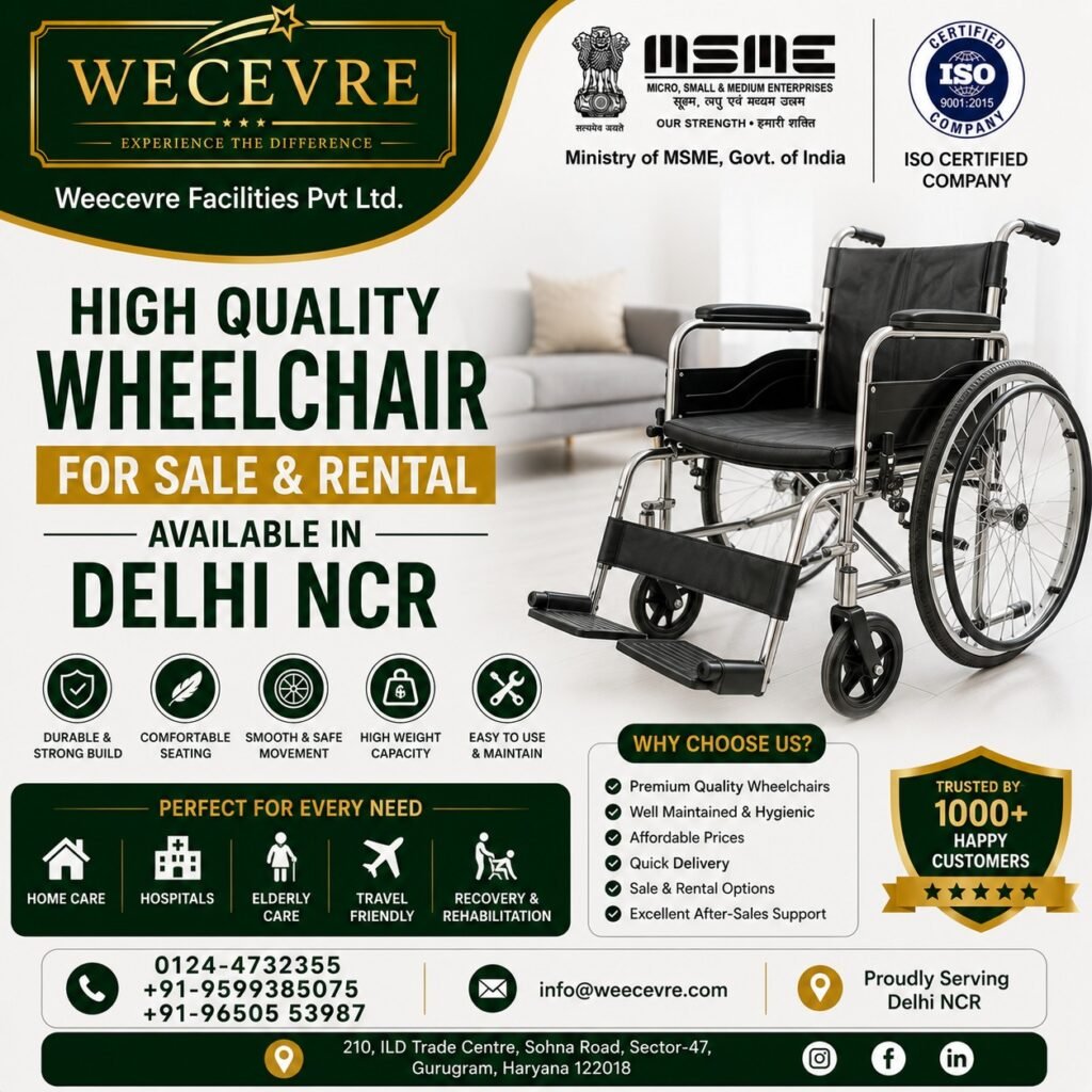 High Quality Wheelchair for Sale and Rent Available in Delhi NCR | Wheelchair Rental Services