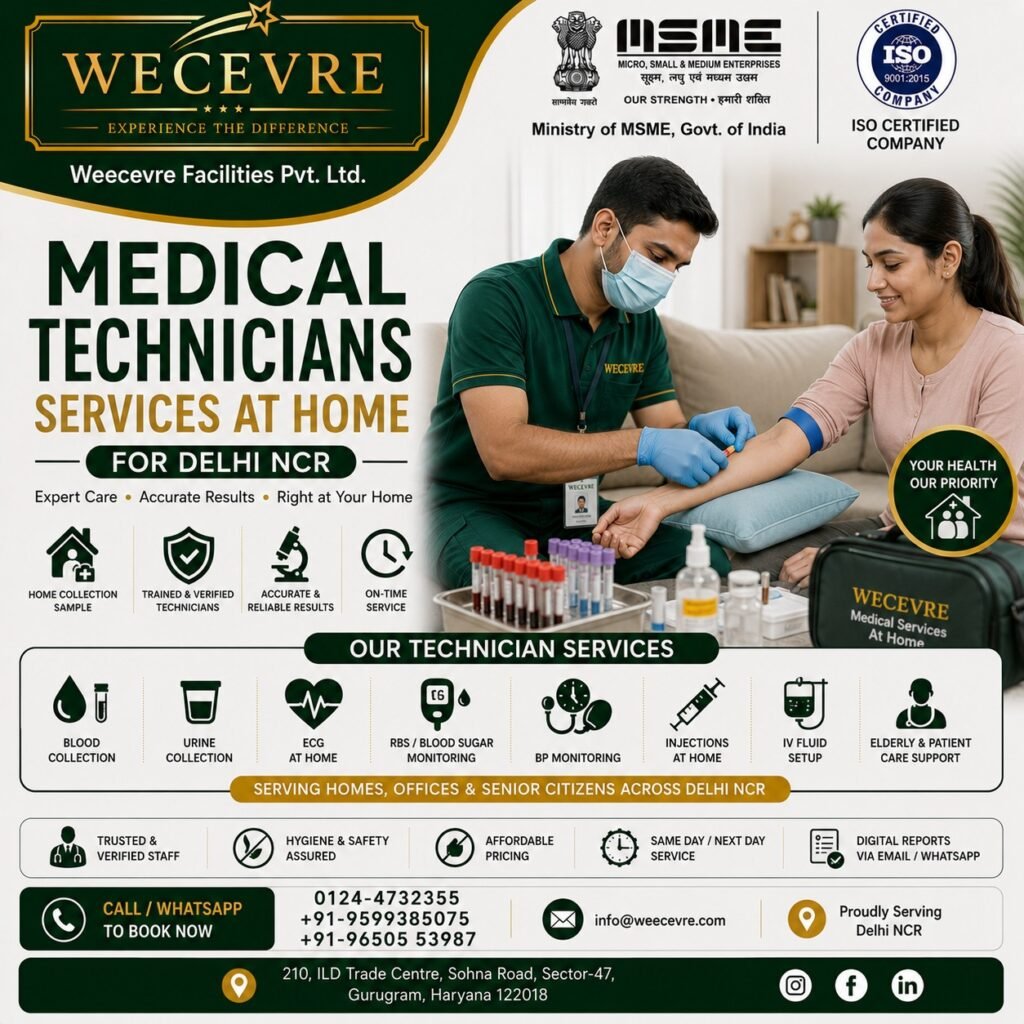 Medical Technicians Service at Home in Delhi NCR | Certified Healthcare Technicians at Home