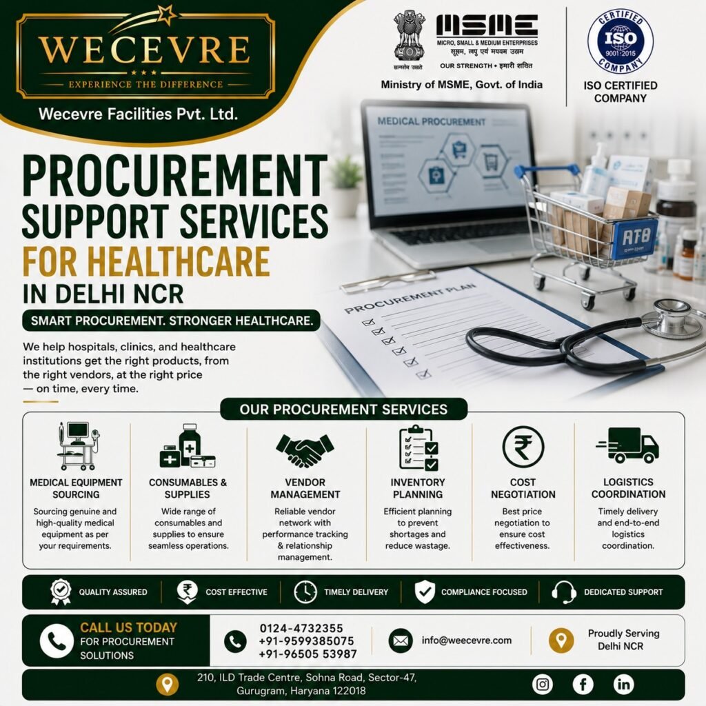 PROCUREMENT SUPPORT SERVICES FOR HEALTHCARE IN DELHI NCR