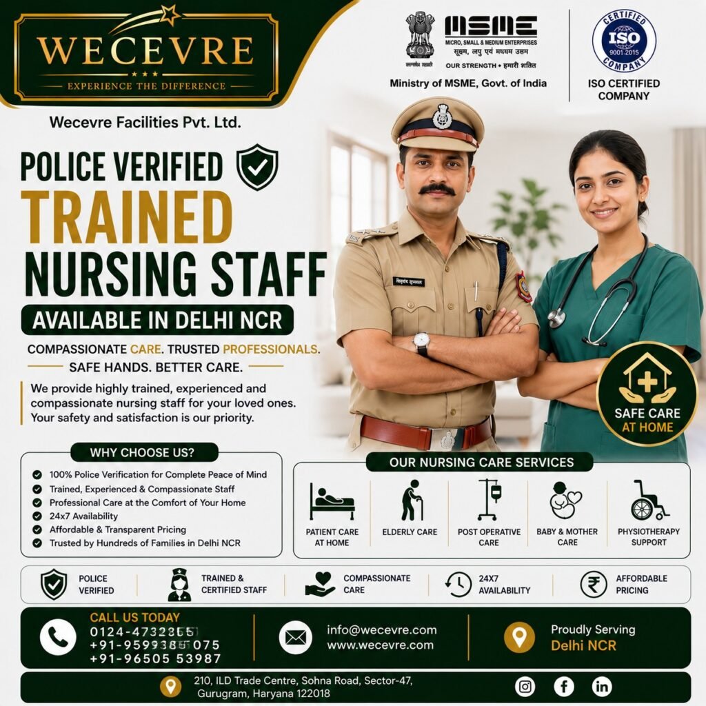Police Verified & Trained Nursing Staff in Delhi NCR
