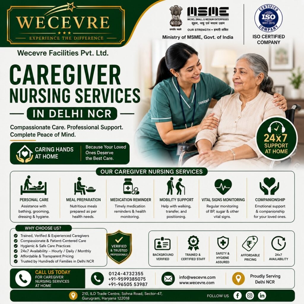 Caregiver Nursing Services in Delhi NCR