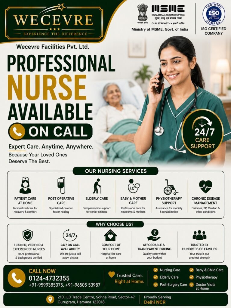Professional Nurse Available On Call in Delhi NCR